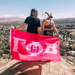 Gamma Phi Beta Pink Flag